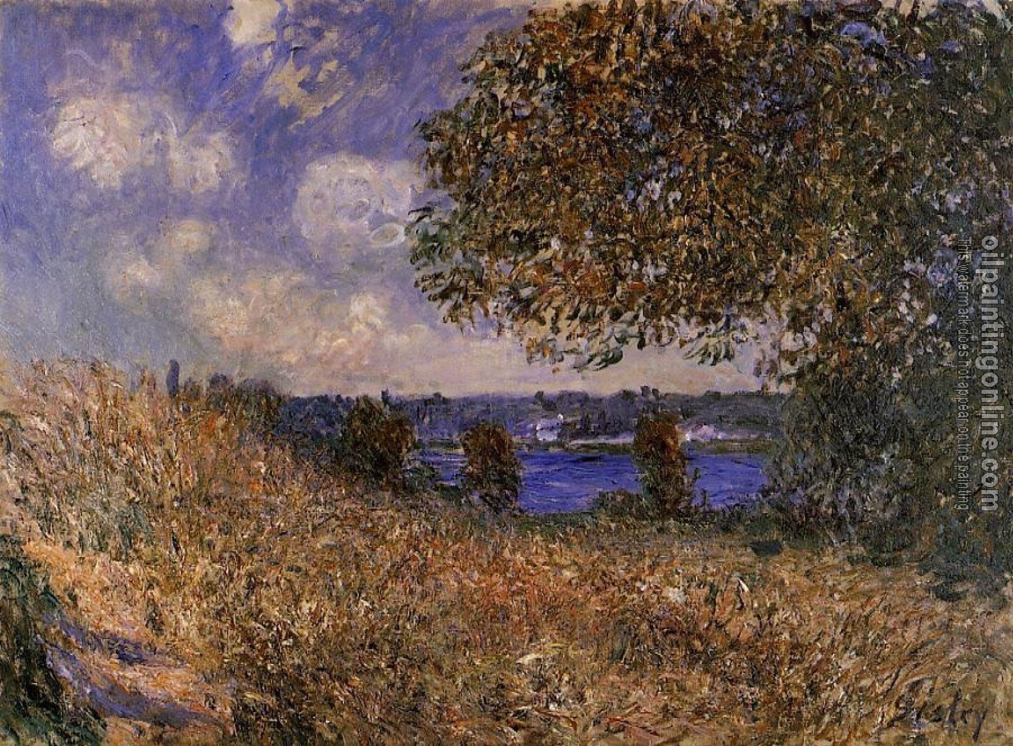 Sisley, Alfred - Near the Bank of the Seine at By